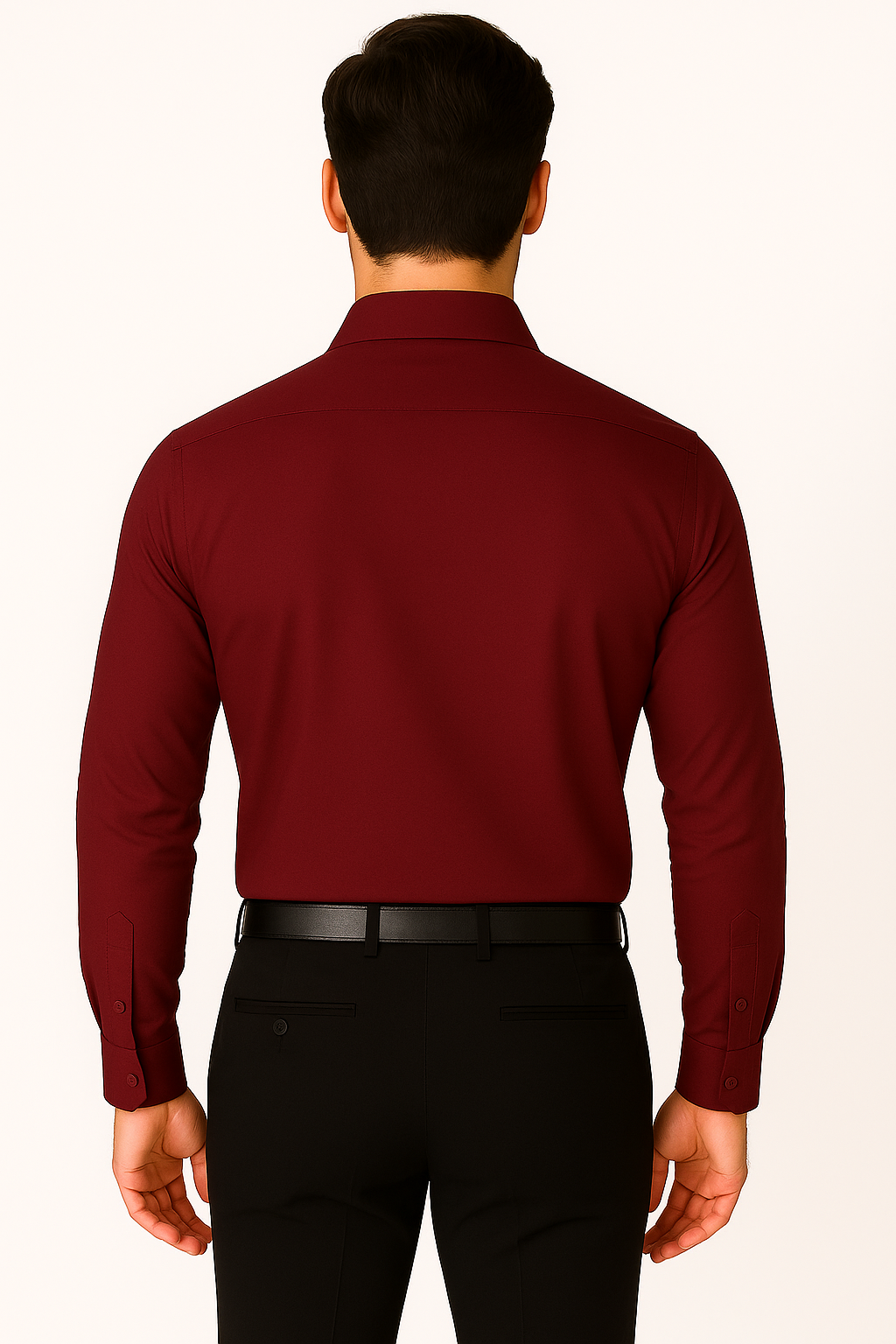 Men's Premium Wine Red Formal Shirt