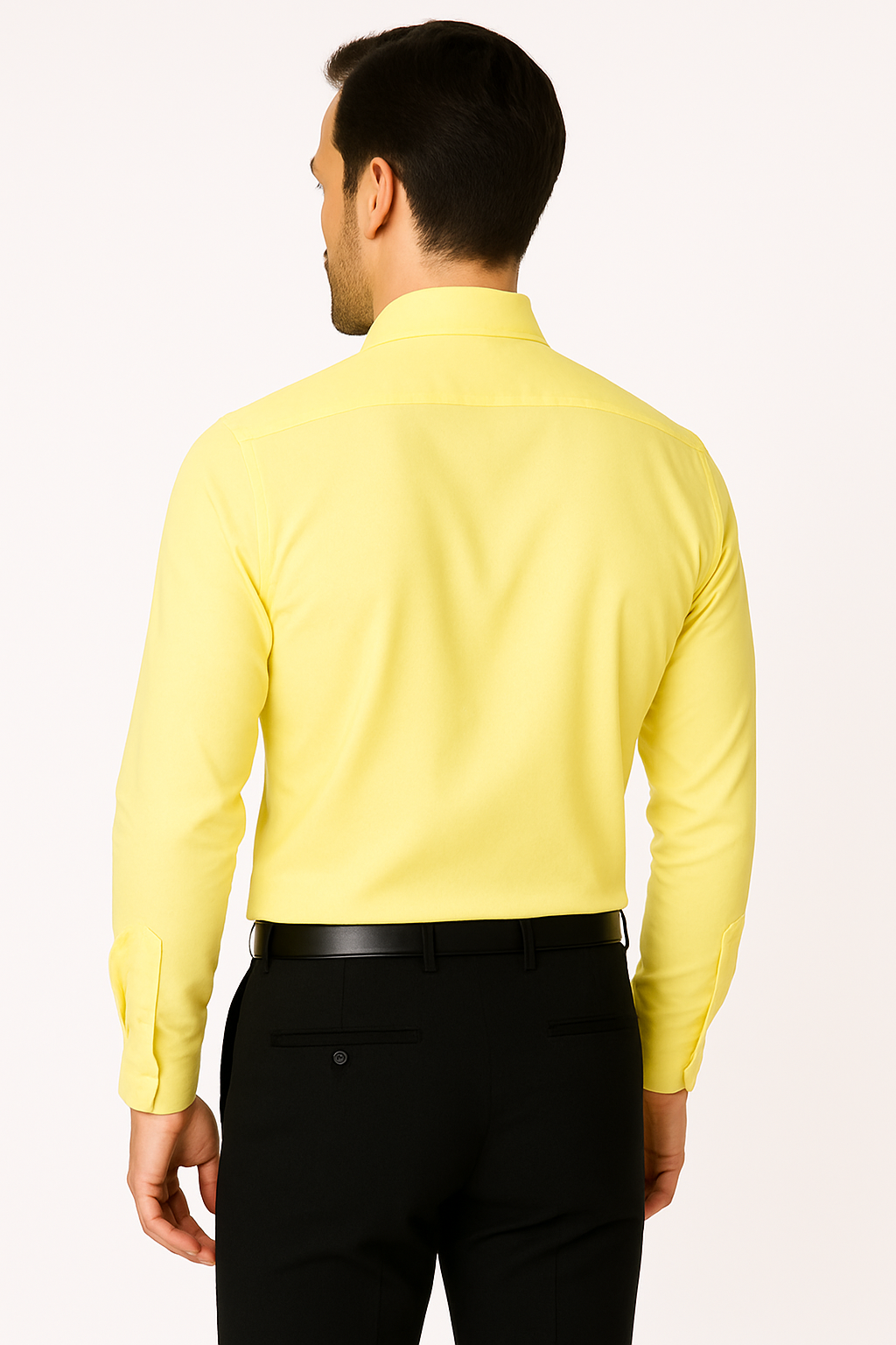 Lemon Yellow Premium Formal Shirt for Men