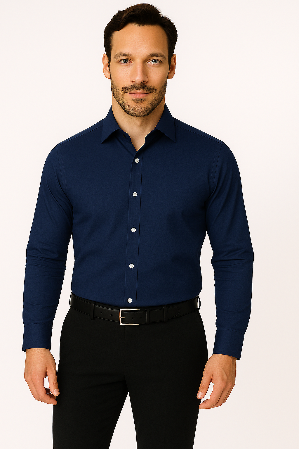 Premium Navy Blue Formal Shirt for Men